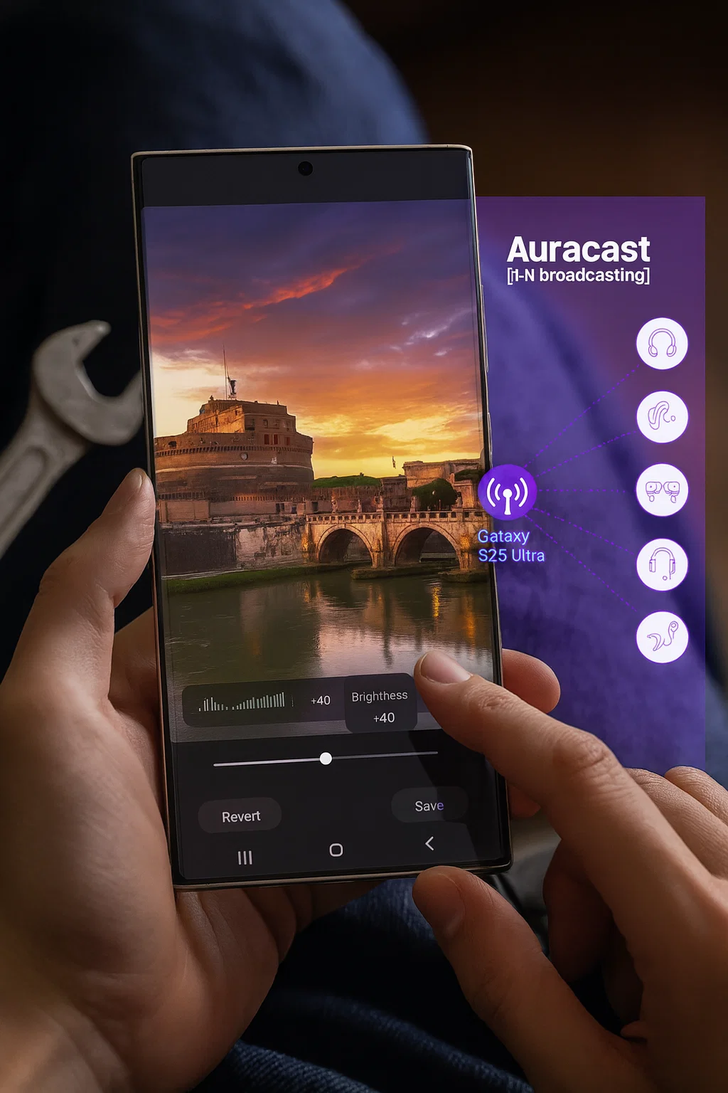 editing with Galaxy S25