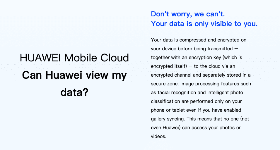 huawei data privacy data views