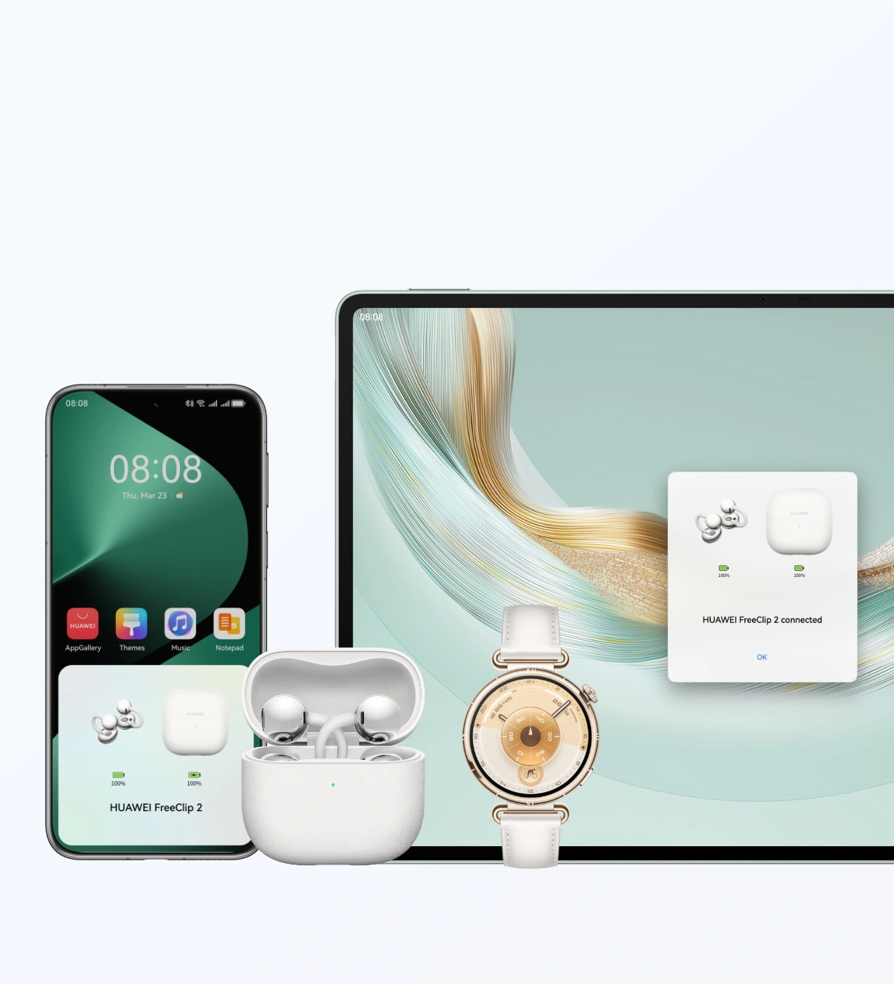 huawei freeclip 2 multiple device connections