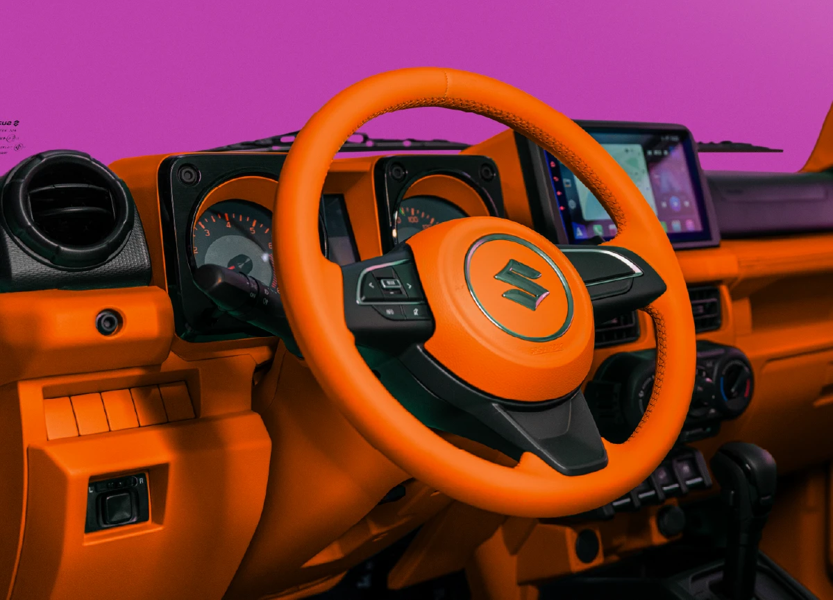 4x4 individualization options,Luxury interior materials,Certified modification facilities,Regional automotive design,Vehicle customization warranty,Desert driving modifications,Automotive personalization,Off-road capability UAE,"Locally-designed Jimny personalization program","Custom Alcantara interior UAE cars warranty","Al Rostamani Suzuki special edition 2025","Jimny Art Edition interior color options Dubai","Where to buy customized Suzuki Jimny in UAE","Manufacturer-approved Jimny modifications Emirates",Warranty-covered car modifications,Manufacturer-approved Jimny upgrades,Personalized 4x4 UAE,Al Rostamani Trading Company vehicles,Jimny customization Dubai,Custom wheel designs Suzuki,Carbon fiber Jimny exterior,Jimny ambient lighting kit,Suzuki Art Edition Emirates,Alcantara interior Dubai cars,Locally-designed automotive UAE,Custom off-road vehicle UAE,Suzuki Jimny Art Edition UAE,Jimny modification warranty coverage,ARTC Suzuki showrooms,Custom Jimny interior Alcantara,Suzuki Jimny Art Edition,Jimny Art Edition UAE,Al Rostamani Trading Company,ARTC Suzuki UAE,Suzuki Jimny customization,dealer installed customization,warranty approved modifications,certified vehicle customization UAE,Alcantara Jimny interior,Jimny ambient roof lighting,Jimny wheel options UAE,Jimny brake caliper design,carbon fiber inspired trim Jimny,Jimny off road UAE,Jimny desert driving,Dubai car customization,Abu Dhabi car customization,Sharjah car customization,Ras Al Khaimah off road,Fujairah camping trips,UAE 4x4 lifestyle,GCC automotive trends,Middle East car personalization,Dubai showroom Suzuki,UAE authorized Suzuki dealer,Jimny special edition 2025,Jimny interior themes,Desert Dawn theme Jimny,Coastal Storm theme Jimny,Urban Pulse theme Jimny,Oasis Serenity theme Jimny,Twilight Mystery theme Jimny,Heritage Pride theme Jimny,factory quality customization,local automotive innovation UAE,mass customization automotive,customized 4x4 UAE,Jimny resale value UAE,certified modification facility UAE,personalized SUV UAE