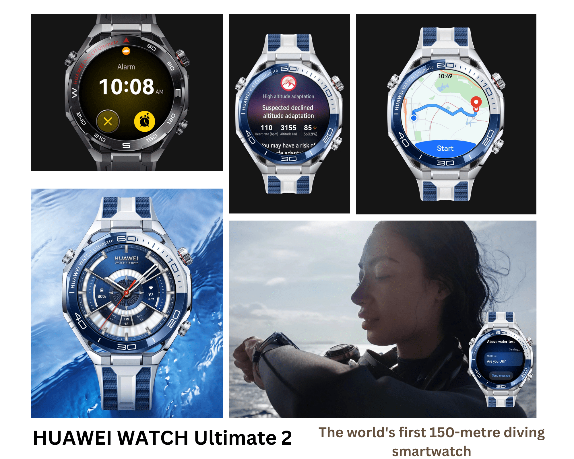 The world's first 150-metre diving smartwatch