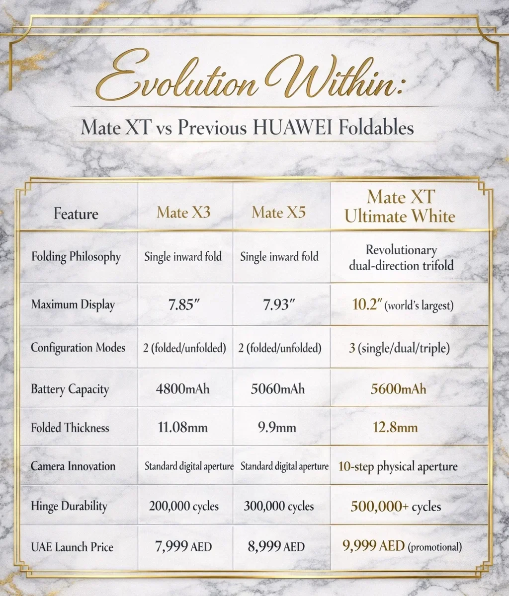 mate xt evolution time line chart
