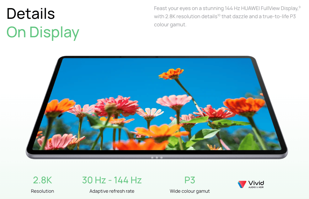 huawei metapad11.5 s display
