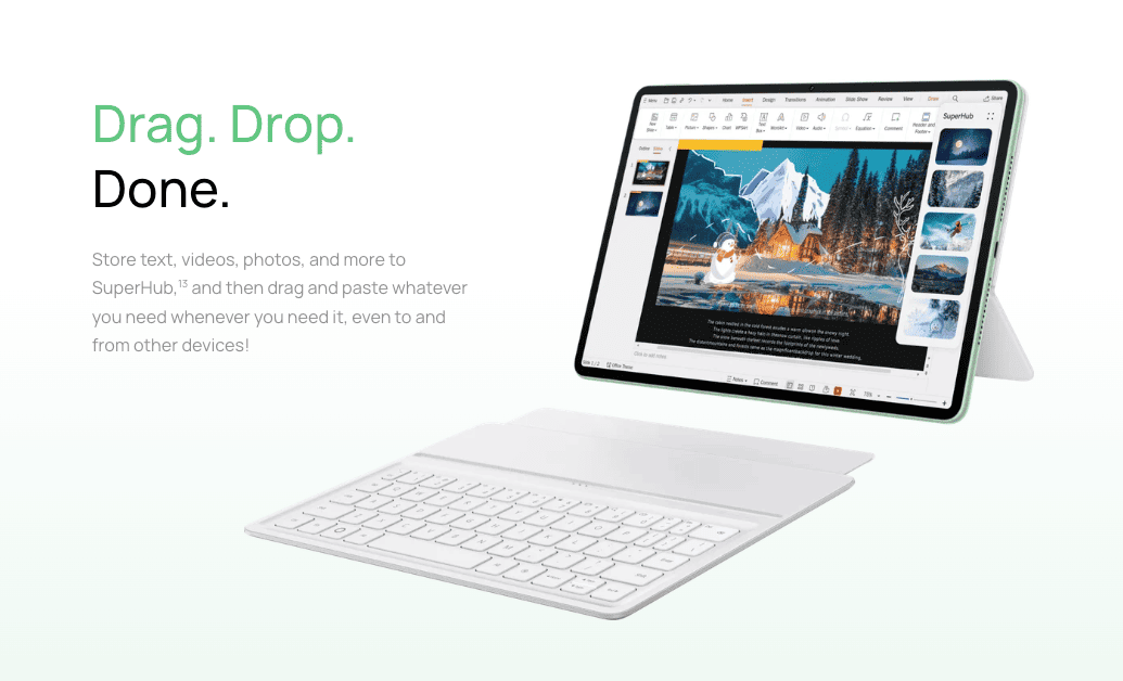 huawei metapad11.5 s features drag&drop