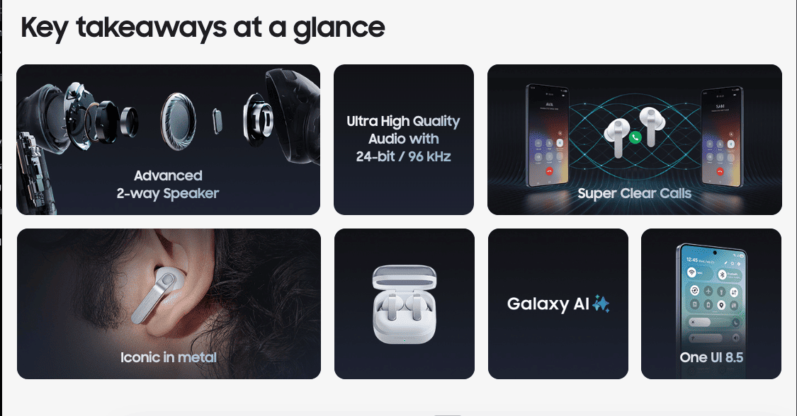 samsung galaxy buds4 key takeawys