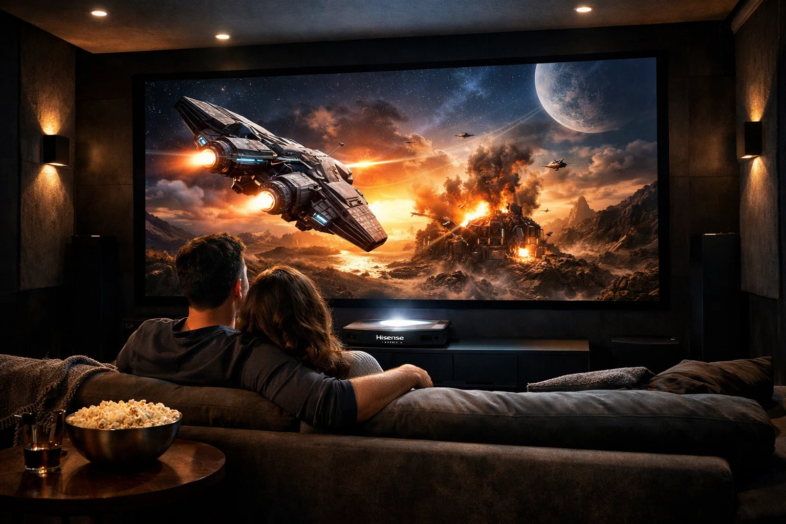 hisense laser tv family time