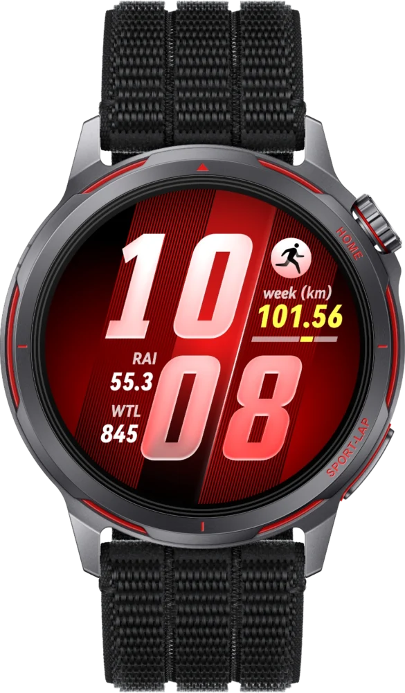 huawei watch gt runner 2 airdry woven strap black front