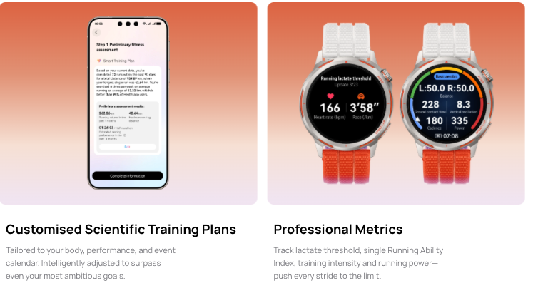huawei watch gt runner 2 customized scientific training