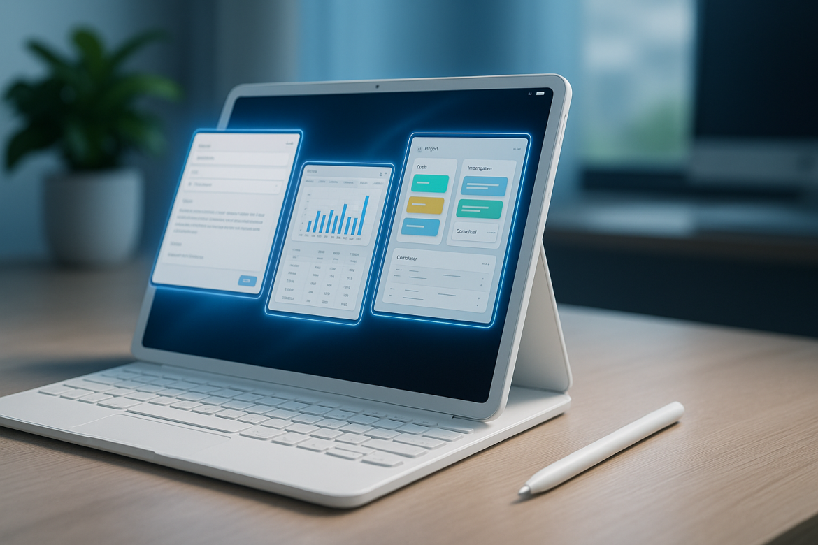 لماذا يُعد Huawei MatePad Pro 12.2 الخيار الأمثل
شاشة 12.2 بوصة عرض 2.5K: دقة 2560×1600، معدل تحديث 90 هرتز، ونطاق لوني DCI-P3 لتعدد النوافذ بسلاسة فائقة.
معالج Kirin 9000E: أداء يُضاهي الحواسيب المكتبية مع كفاءة عالية في استهلاك الطاقة، لتشغيل حزمة Microsoft 365 وبرامج الإنتاجية بسلاسة.
نظام HarmonyOS 3 وتعاون متعدد الشاشات: تقسيم الشاشة، وسحب وإفلات الملفات بين أجهزة هواوي، ودعم حقيقي لأربعة تطبيقات في الوقت ذاته.
قلم M-Pen Slim المغناطيسي (بلون اللؤلؤ): 4096 مستوى حساسية للضغط، دعم للإمالة وتأخير صفر، مثالي لتدوين الملاحظات والرسم والتوقيع الرقمي.
لوحة مفاتيح مغناطيسية مع لوحة تتبع: تثبيت سريع، تراجع مفاتيح 1.3 مم، ودعم إيماءات متعددة الأصابع، لتحويل جهازك اللوحي إلى حاسوب محمول متكامل.
