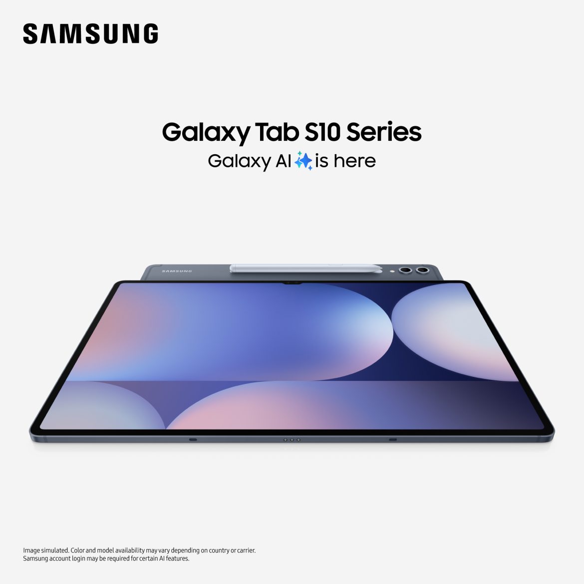 إطلاق سامسونج جالاكسي تاب S10، يعرض ميزاته المدعومة بالذكاء الاصطناعي وشاشة Dynamic AMOLED.